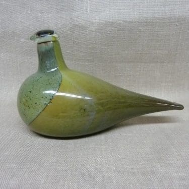 Nuutajärvi koristelintu, Sipi, suunnittelija Oiva Toikka, Sipi, signeerattu