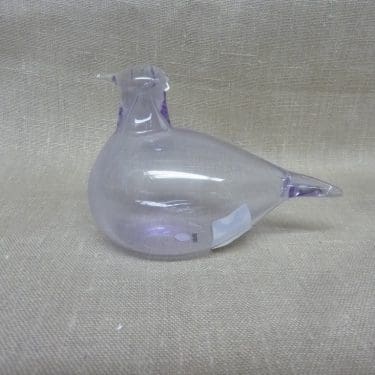 Nuutajärvi koristelintu, Tirri, suunnittelija Oiva Toikka, Tirri, pieni, signeerattu