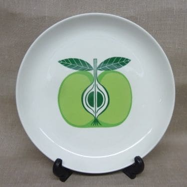 Arabia Pomona Omena plate, designer Raija Uosikkinen, shallow, silk-screening