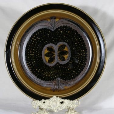 Arabia Fructus hedelmävati, käsinmaalattu, suunnittelija Gunvor Olin-Grönqvist, käsinmaalattu, signeerattu