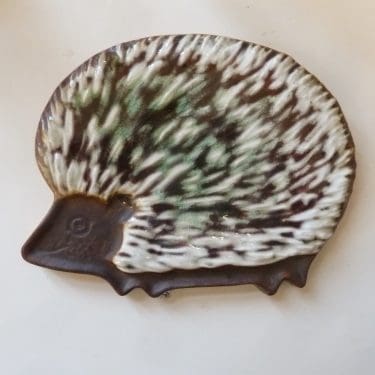 Arabia Siili koristelaatta, suunnittelija , pieni, käsinmaalattu, signeerattu