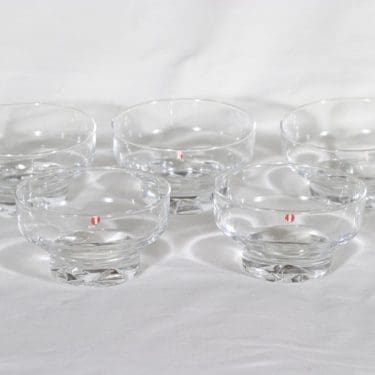 Iittala Jäänsärkijä jälkiruokakulhot, 20 cl, 5 kpl, suunnittelija Tapio Wirkkala, 20 cl