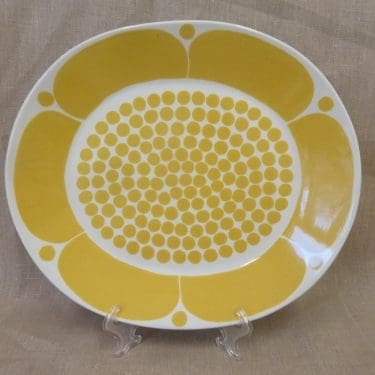 Arabia Sunnuntai tarjoiluvati, suunnittelija Birger Kaipiainen, soikea, painokoriste