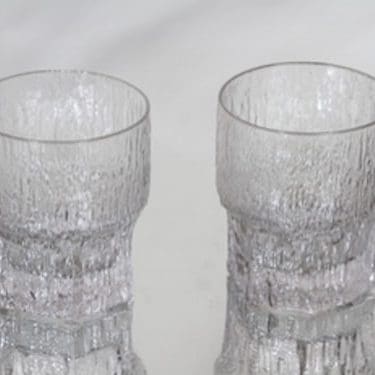 Iittala Aslak viskilasit, kirkas, 2 kpl, suunnittelija Tapio Wirkkala, 35 cl, suuri