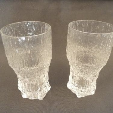 Iittala Aslak olutlasi, kirkas, 2 kpl, suunnittelija Tapio Wirkkala, 35 cl, suuri