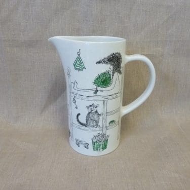 Arabia Löyly kaadin, 2 l, suunnittelija Gunvor Olin-Grönqvist, 2 l, käsinmaalattu