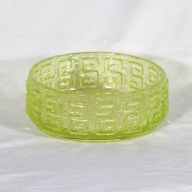 Riihimäen lasi Taalari kulho, keltainen, suunnittelija Tamara Aladin,