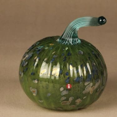 Nuutajärvi taidelasi, Kurpitsa, suunnittelija Oiva Toikka, Kurpitsa, lysteri, signeerattu