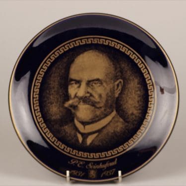 Arabia Suomen presidentit seinälautanen, P.E.Svinhufvud, suunnittelija Veikko Roininen, P.E.Svinhufvud