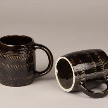 Arabia haarikka, 2 kpl, suunnittelija , tuoppi, signeerattu