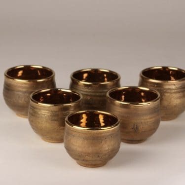 Savitorppa kulho, signeerattu, 6 kpl, suunnittelija Kauko Forsvik, signeerattu, pieni, käsindreijattu