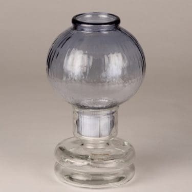 Riihimäen lasi Tuikku kynttilälyhty, lila, suunnittelija Nanny Still,