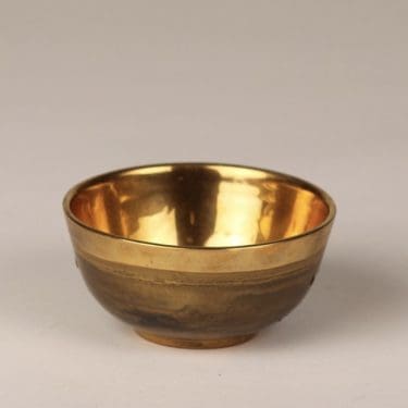 Savitorppa kulho, kulta, suunnittelija Kauko Forsvik, pieni, kullattu