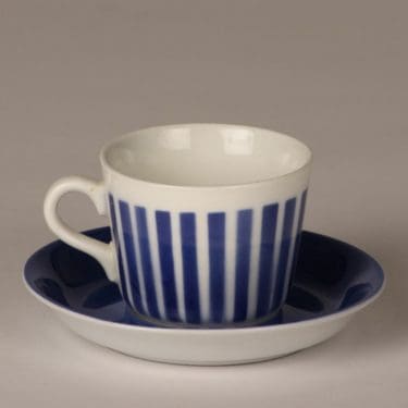 Arabia AA kahvikuppi, sininen, suunnittelija , puhalluskoriste, retro