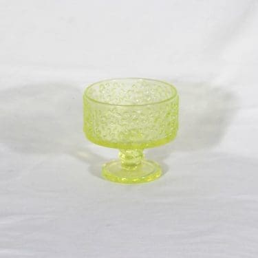 Riihimäen lasi Jesper sokerikko, keltainen, suunnittelija Erkkitapio Siiroinen,