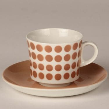 Arabia Pop kahvikuppi, rosa, suunnittelija , puhalluskoriste, retro