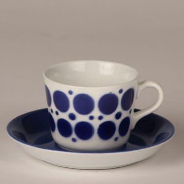 Arabia AA kahvikuppi, sininen, suunnittelija , puhalluskoriste, retro