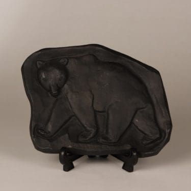 Karhu seinätaulu, musta, suunnittelija Michael Schilkin, valurautainen