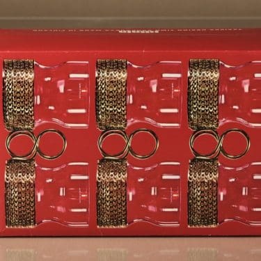 Iittala Tsaikka tea cups, 23 cl, 6 pcs, designer Timo Sarpaneva, steel