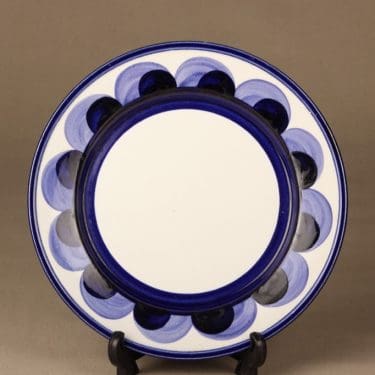 Arabia Paju lautanen, matala, suunnittelija Anja Jaatinen, matala, käsinmaalattu