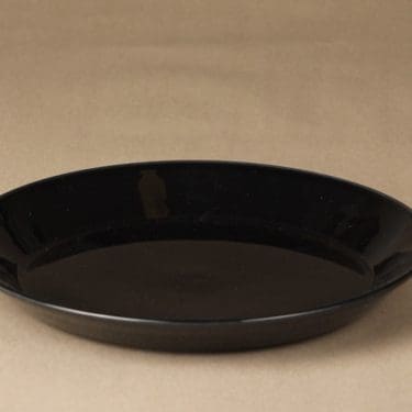 Arabia Kilta plate, black, Kaj Franck