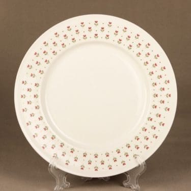 Arabia Miniflora lautaset, matala, suunnittelija Esteri Tomula, matala, serikuva, kukka-aihe