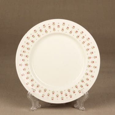 Arabia Miniflora lautaset, matala, suunnittelija Esteri Tomula, matala, serikuva, kukka-aihe