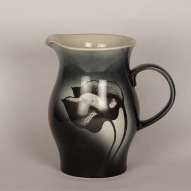 Arabia kaadin, iso, suunnittelija Heljä liukko-Sundström, iso, käsinmaalattu