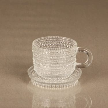 Nuutajärvi Kastehelmi glögimuki ja asetti, 12 cl, suunnittelija Oiva Toikka, 12 cl