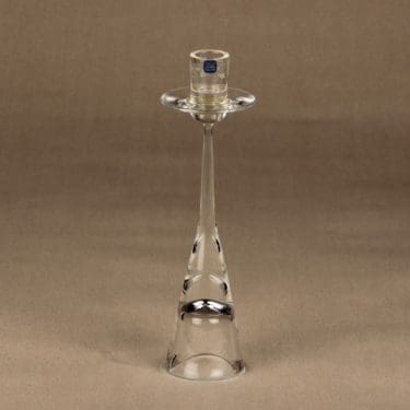 Nuutajärvi Aurora kynttilänjalka, kirkas, suunnittelija Heikki Orvola,