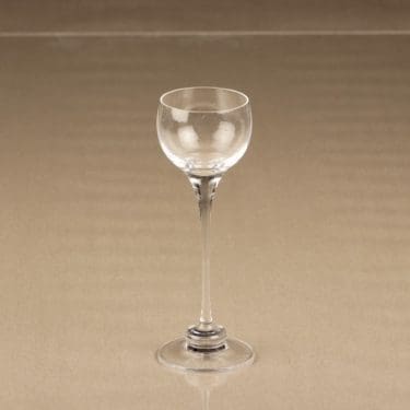 Iittala Aurora liköörilasi, kirkas, suunnittelija Heikki Orvola,