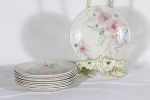 Arabia ARA plates, hand-painted, 10 pcs