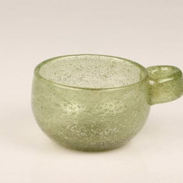 Nuutajärvi Iglu kuksa, vihreä, suunnittelija Oiva Toikka, signeerattu