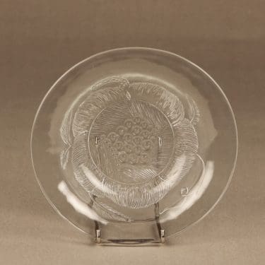 Nuutajärvi Pioni lautanen, syvä, suunnittelija Oiva Toikka, syvä