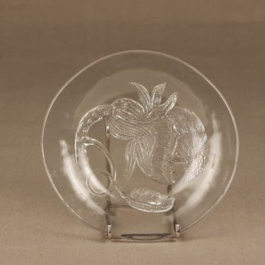 Nuutajärvi Pioni lautanen, matala, suunnittelija Oiva Toikka, matala