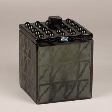 Nuutajärvi Kuninkaiden laakso taidelasi, vihreä, suunnittelija Markku Salo, signeerattu, numeroitu