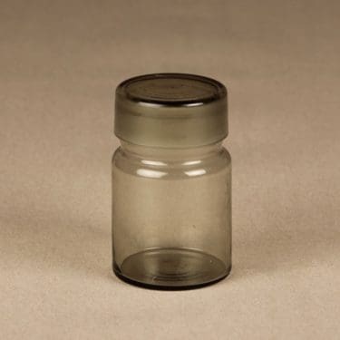 Nuutajärvi maustepurkki, lasinen, suunnittelija Saara Hopea, lasinen