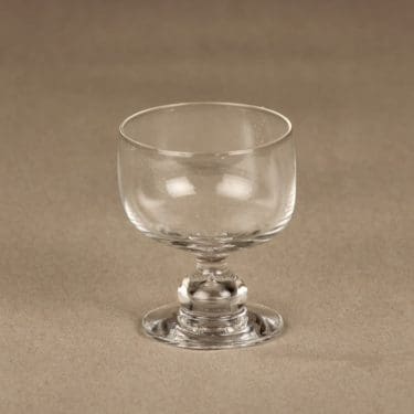 Nuutajärvi Mimi cherrylasi, kirkas, suunnittelija Heikki Orvola, jalallinen