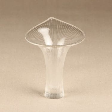Iittala Kantarelli taidelasi, viivahiottu, suunnittelija Tapio Wirkkala, viivahiottu, signeerattu