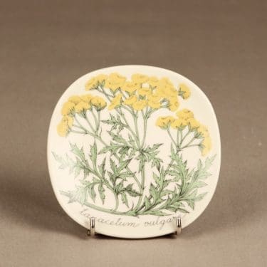 Arabia Botanica koristelautanen, Pietaryrtti, suunnittelija Esteri Tomula, Pietaryrtti, serikuva, kukka-aihe