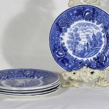 Arabia Maisema lautaset, 6 kpl, suunnittelija , kuparipainokoriste