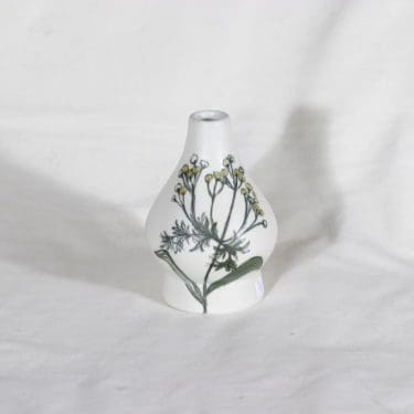 Arabia Kukka maljakko, käsinmaalattu, suunnittelija Hilkka-Liisa Ahola, käsinmaalattu, pieni, signeerattu