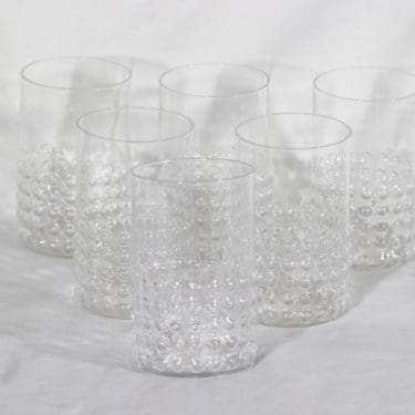 Riihimäen lasi Grappo grogilasit 30 cl, kirkas, 6 kpl, suunnittelija Nanny Still,