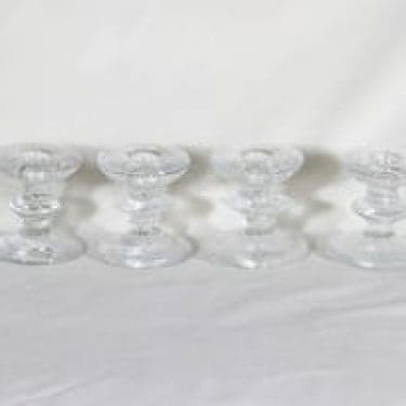Iittala Festivo kynttilänjalat, kirkas, 4 kpl, suunnittelija Timo Sarpaneva,