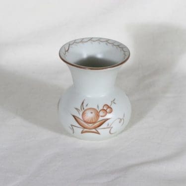 Arabia Pomona vase, hand-painted, Raija Uosikkinen