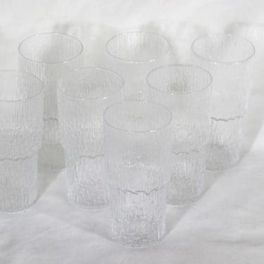 Iittala Paadar lasit, kirkas, 7 kpl, suunnittelija Tapio Wirkkala, 35 cl