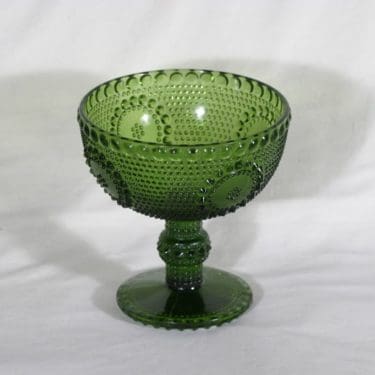 Riihimäen lasi Grapponia malja, vihreä, suunnittelija Nanny Still,