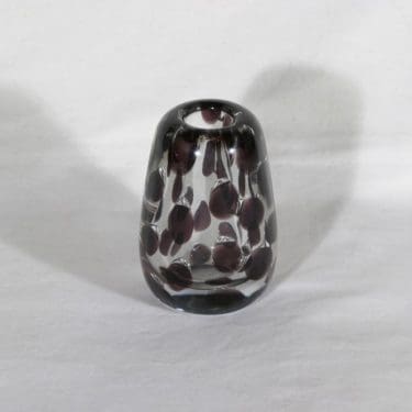 Nuutajärvi Pantteri maljakko, lila, suunnittelija Saara Hopea, signeerattu