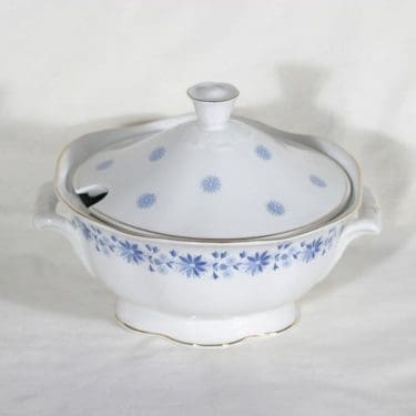 Arabia Fenno liemimalja, sininen, suunnittelija , serikuva, ornamentti