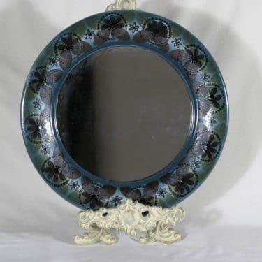 Arabia HLA peili, kukkakuvio, suunnittelija Hilkka-Liisa Ahola, kukkakuvio, signeerattu, käsinmaalattu